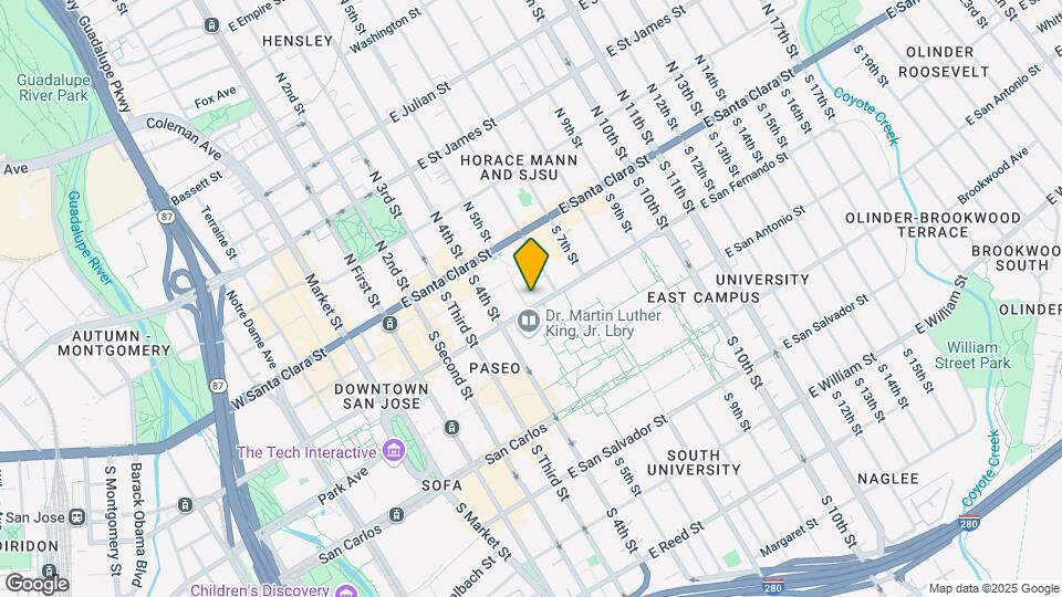 92 S 5th St Map and Location Details