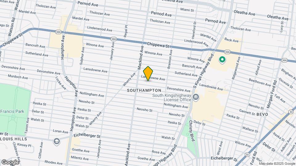 5315 Devonshire Ave Map and Location Details