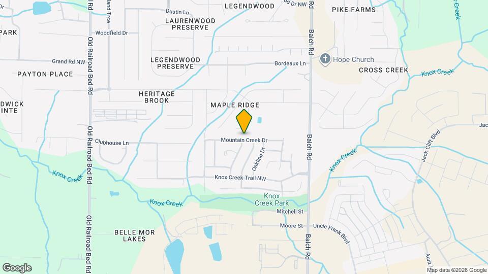 232 Mountain Creek Dr Map and Location Details