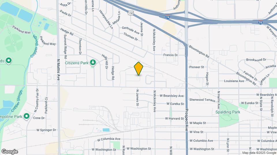 1117 N Northwood Dr Map and Location Details