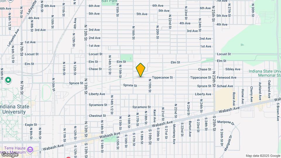 1631 Tippecanoe St Map and Location Details