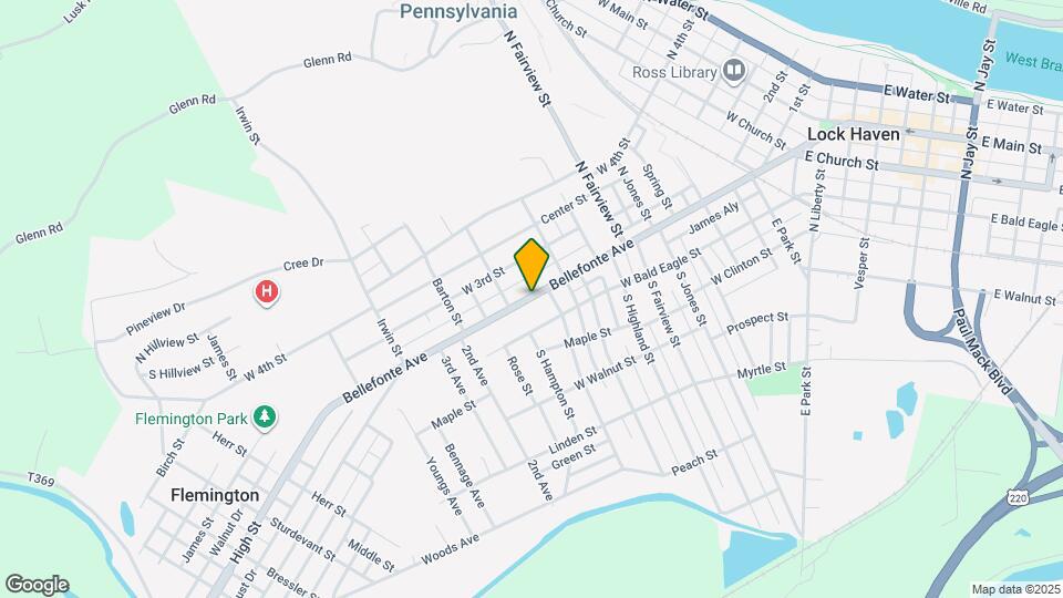 752 Bellefonte Ave Map and Location Details