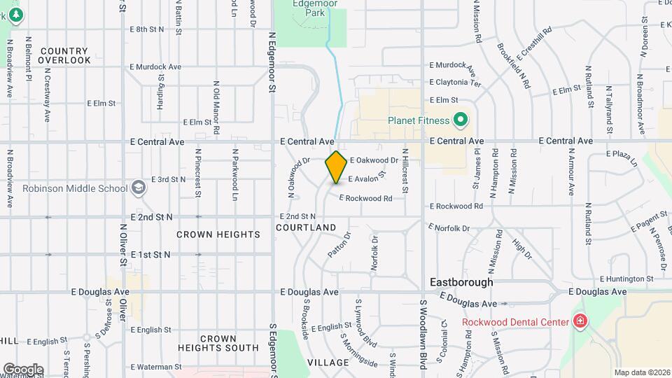 340 N Brookside St Map and Location Details