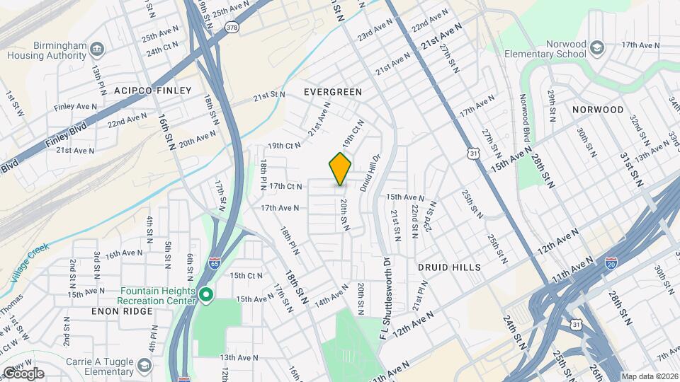 1576 20th St N, Unit D Map and Location Details