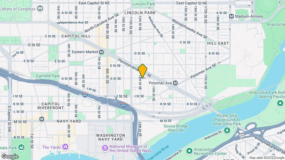 1211 G St SE, Unit 6 Mapa y Detalles de la Ubicación