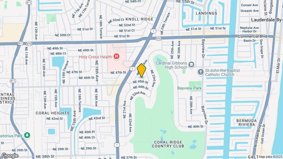 4501 NE 21st Ln Map and Location Details
