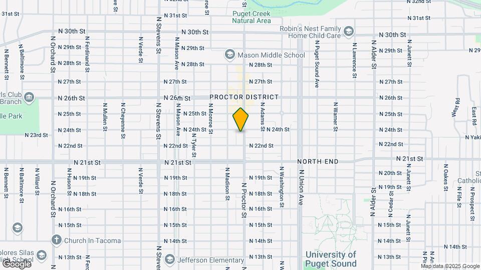 2216 N Proctor St Map and Location Details