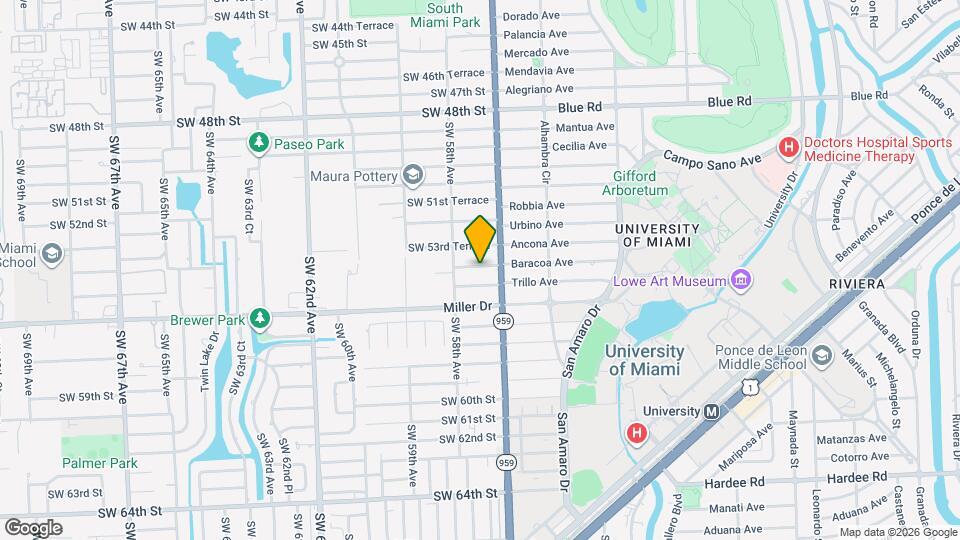 5744 SW 54th Terrace Map and Location Details
