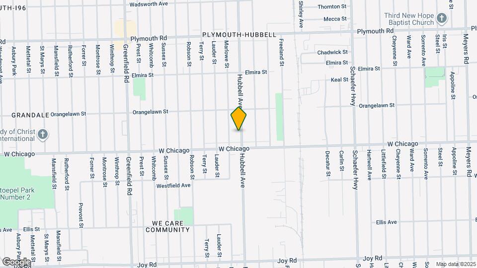 9559 Hubbell Ave Map and Location Details