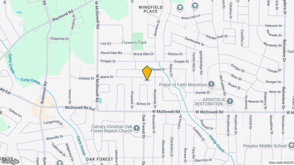 2718 E Benwood Dr Map and Location Details