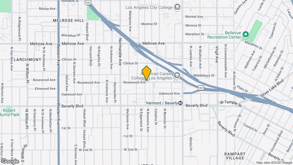 4232 Rosewood Ave Map and Location Details