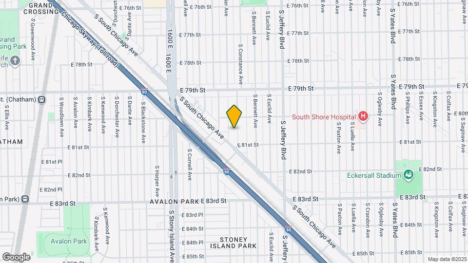 8030 S Constance Ave Map and Location Details