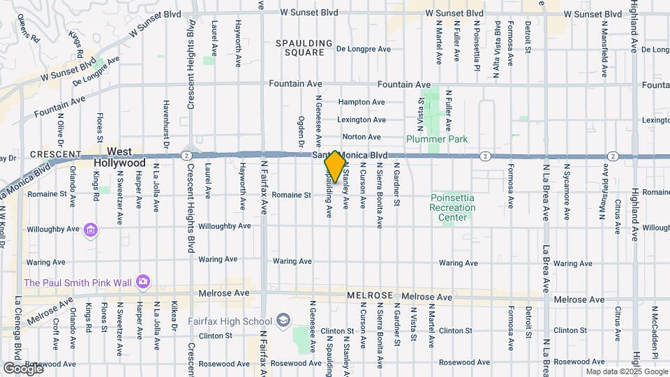 1010 N Spaulding Ave Map and Location Details