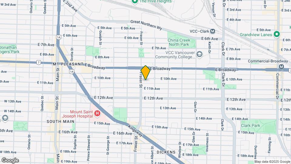 718-722 E 10th Ave Map and Location Details