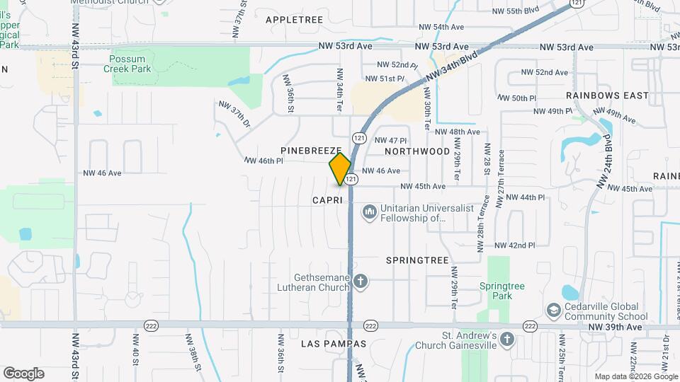 4437 NW 34th Ter Map and Location Details