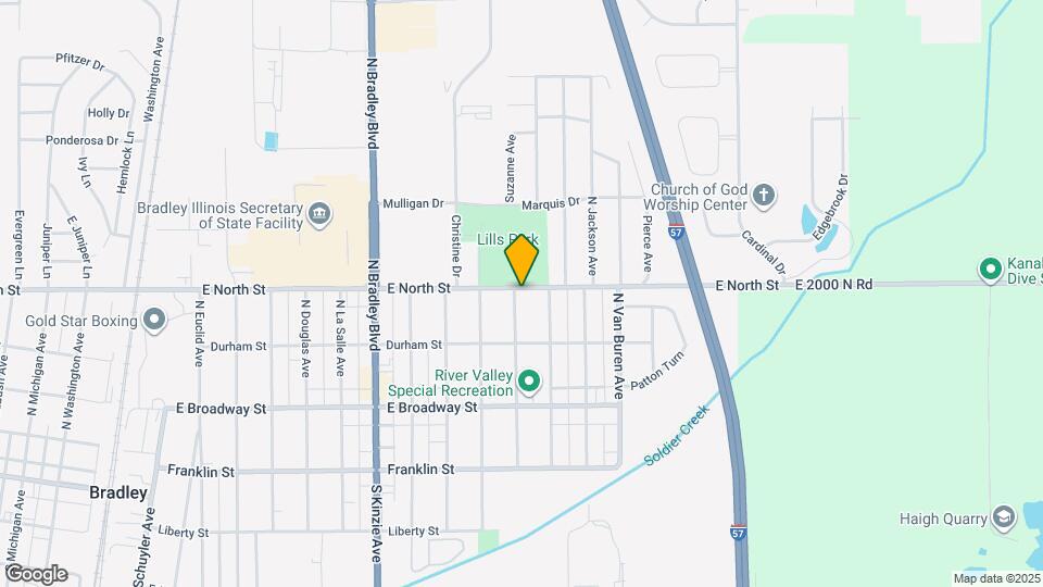 1304 E North St Map and Location Details