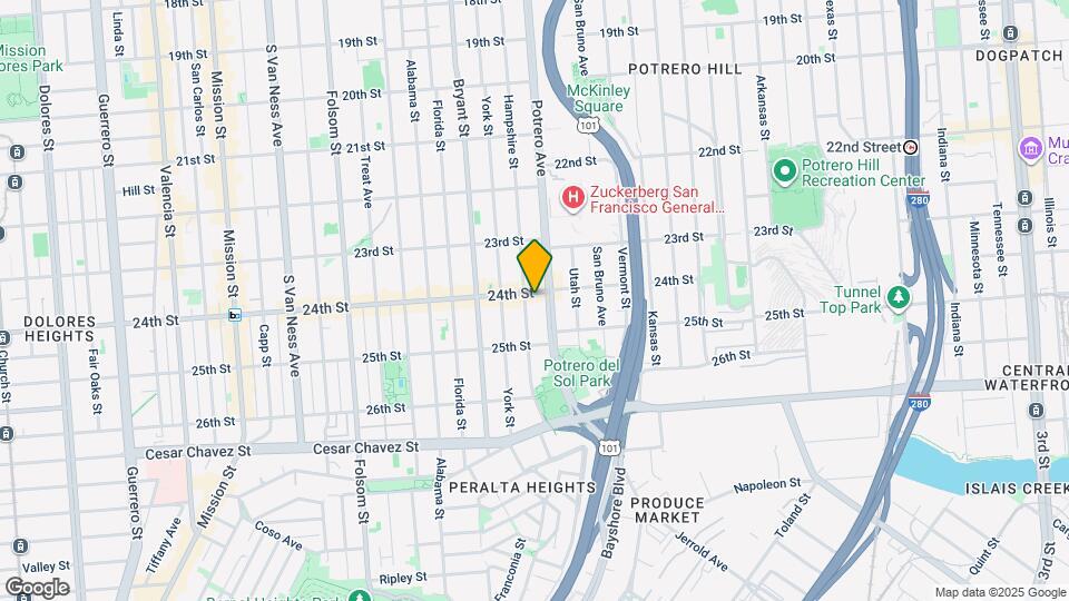 1227 Hampshire St Map and Location Details