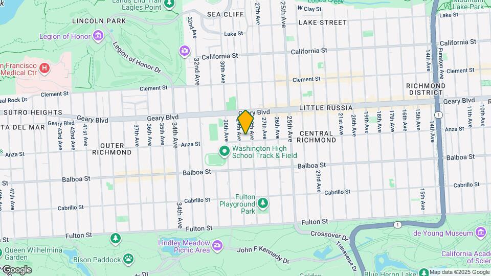 3730 Anza St, Unit GG Bridge View Stidio Map and Location Details