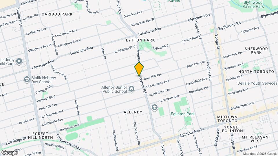 1188 Avenue Rd Map and Location Details