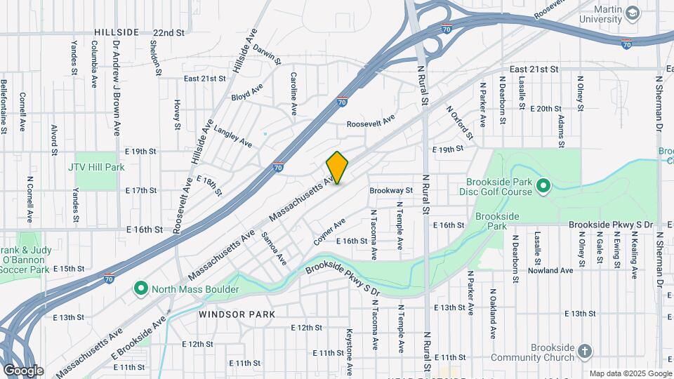 2320 E Brookside Ave Mapa y Detalles de la Ubicación