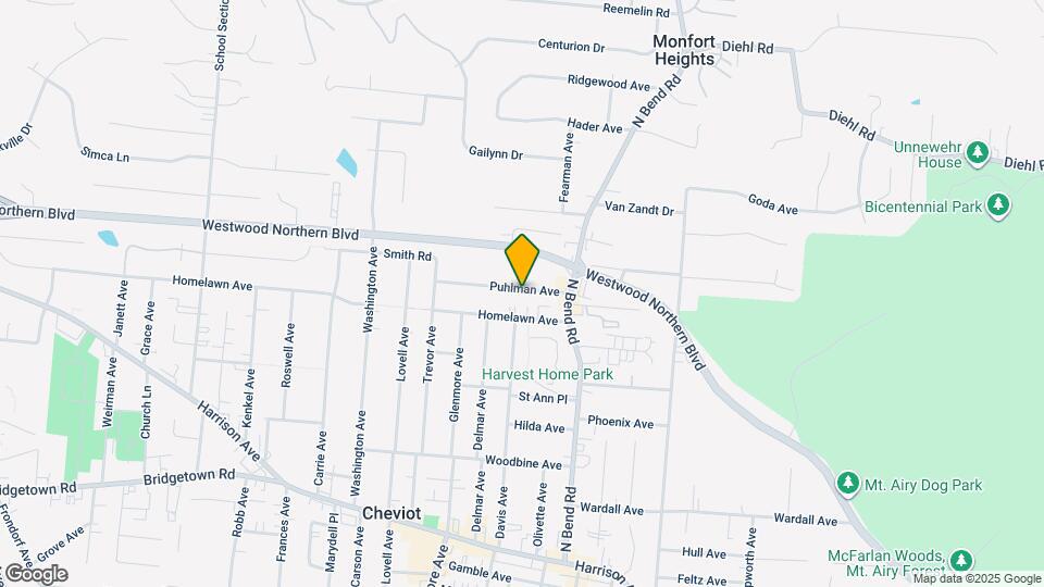 3615 Puhlman Ave Map and Location Details