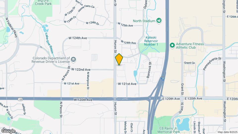 12162 Huron St, Unit Cottonwood Villas Map and Location Details