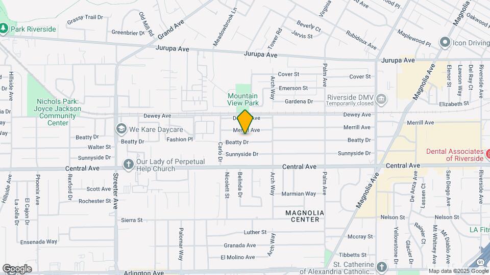 4805 Beatty Dr Map and Location Details