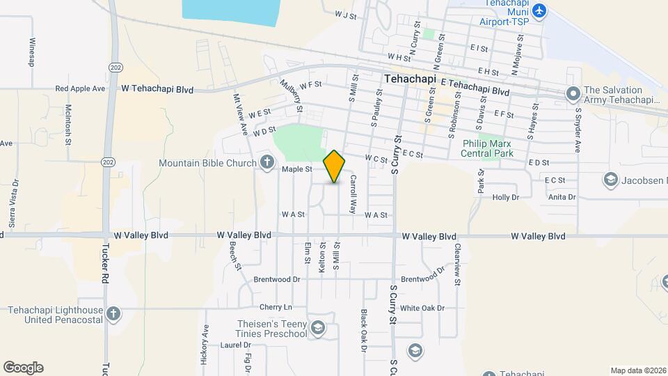 402 Ash St Map and Location Details