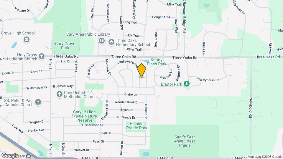 821 Brentwood Dr Map and Location Details
