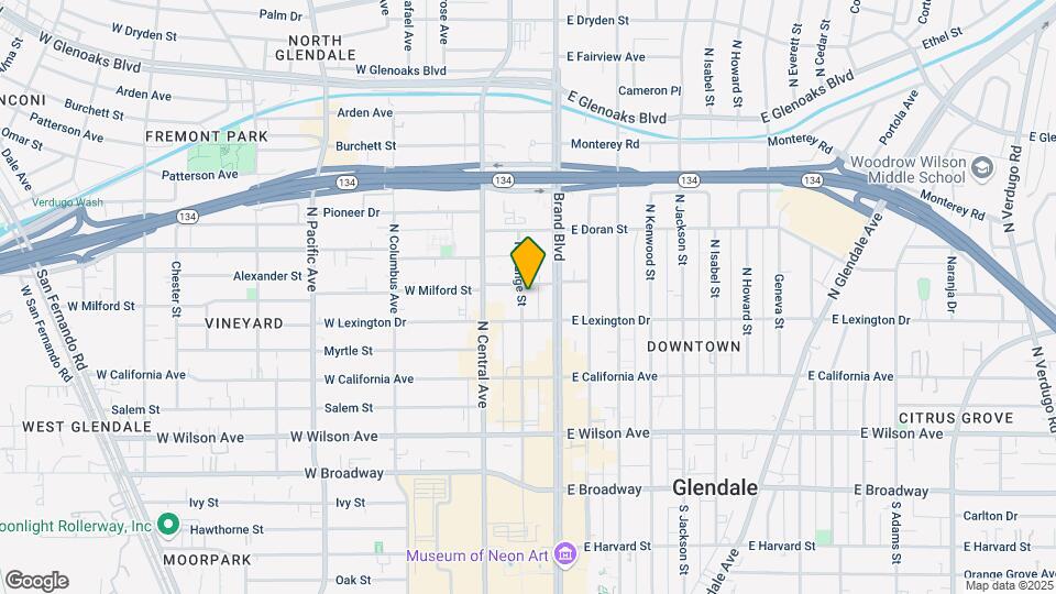 TENTEN Campus Glendale Mapa y Detalles de la Ubicación