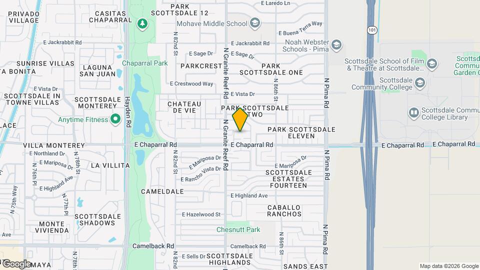 8482 E Chaparral Rd Map and Location Details