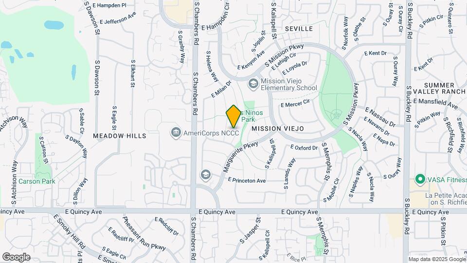 3953 S Idalia St Map and Location Details