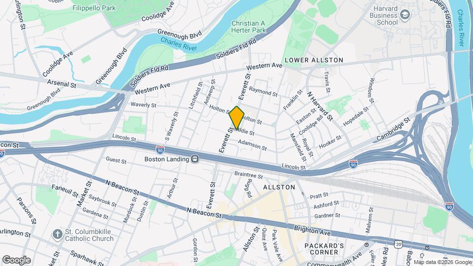 57 Aldie St, Unit 1 Map and Location Details