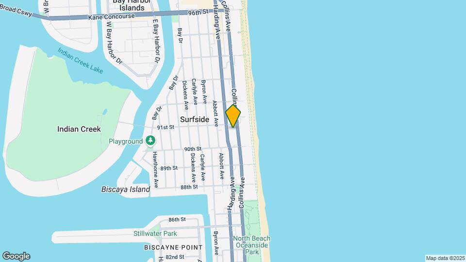 9064 Collins Ave Map and Location Details