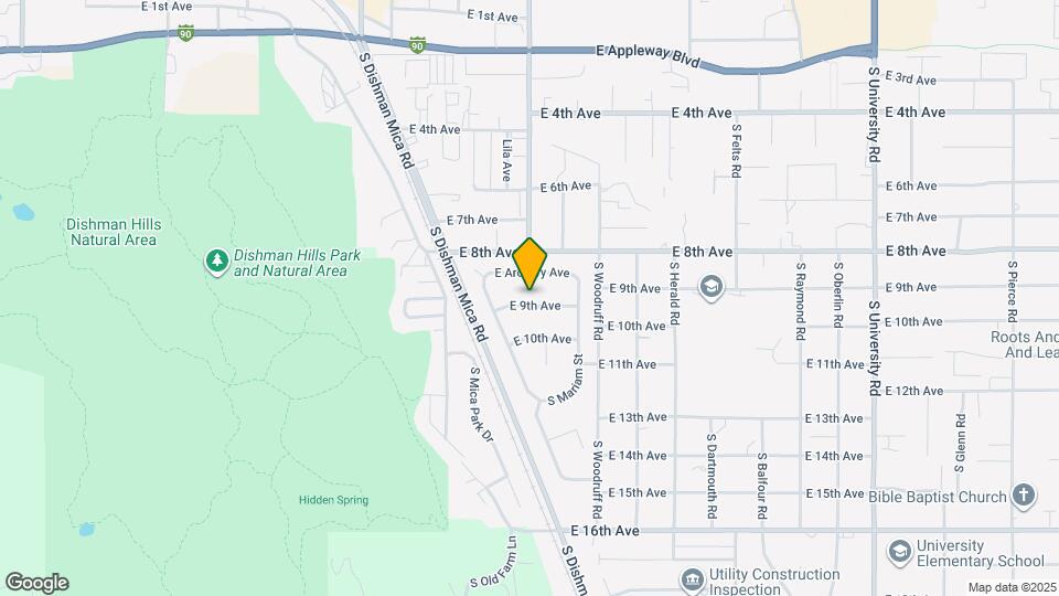 9619 E 9th Ave Map and Location Details