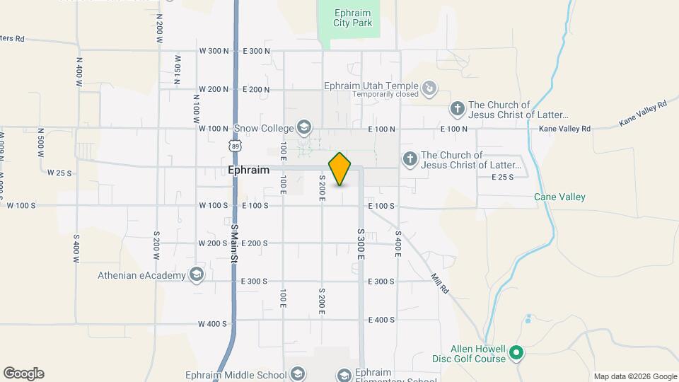258 E Center St Map and Location Details