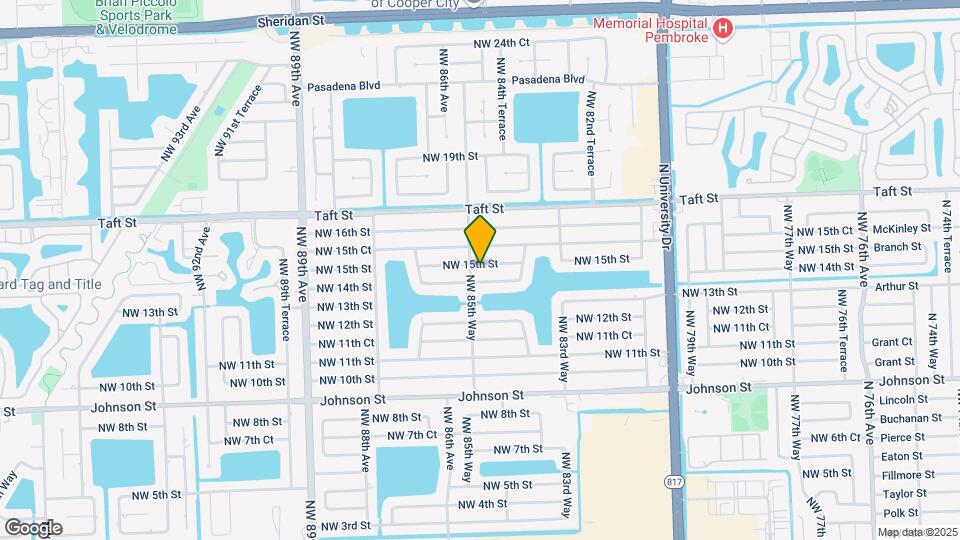 8520 NW 15th St Map and Location Details