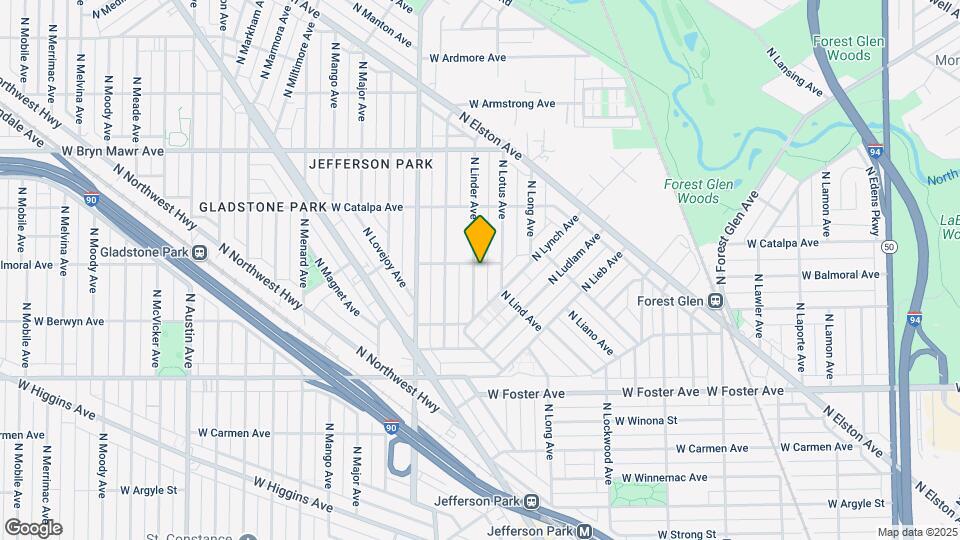5361 N Linder Ave, Unit 2 Map and Location Details