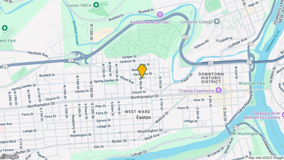 832 Spring Garden St Map and Location Details