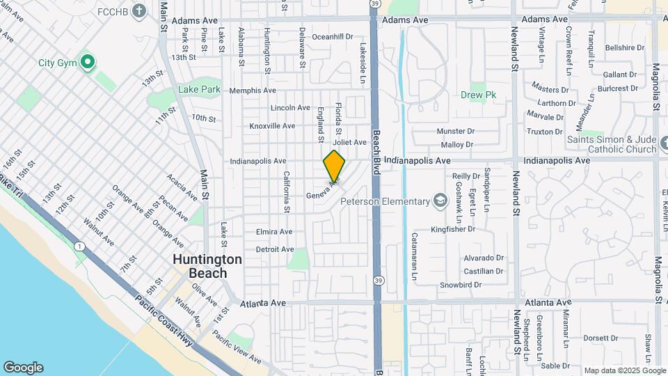 628 Geneva Ave Map and Location Details