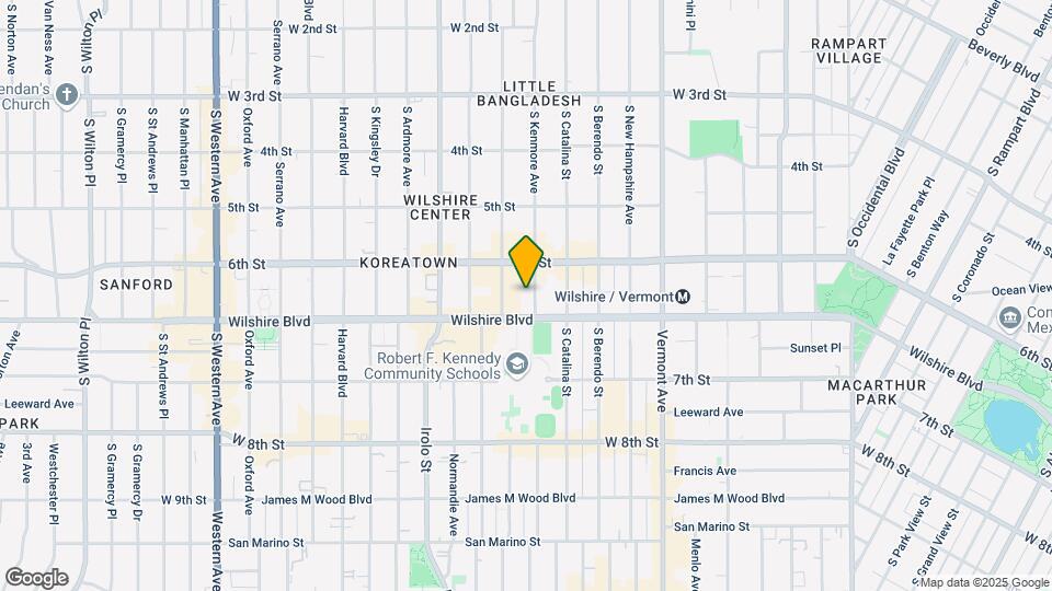 631 S Kenmore Ave Mapa y Detalles de la Ubicación