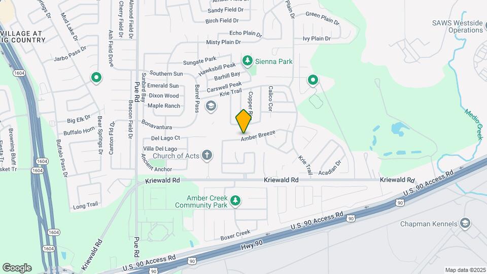 9935 Amber Breeze Map and Location Details