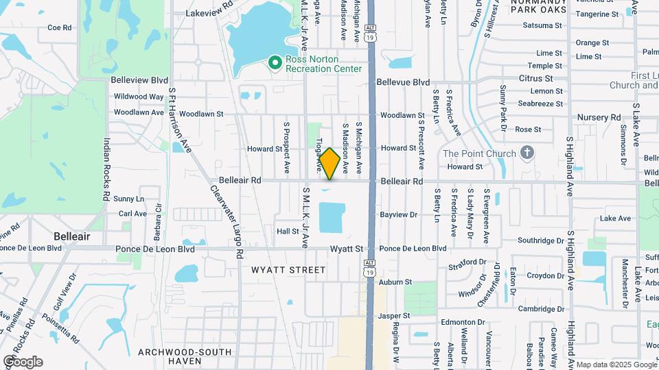 1125 Belleair Rd Map and Location Details