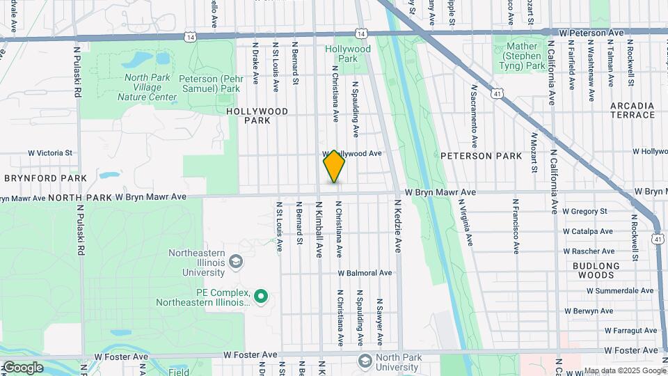 3338 W Bryn Mawr Ave Map and Location Details