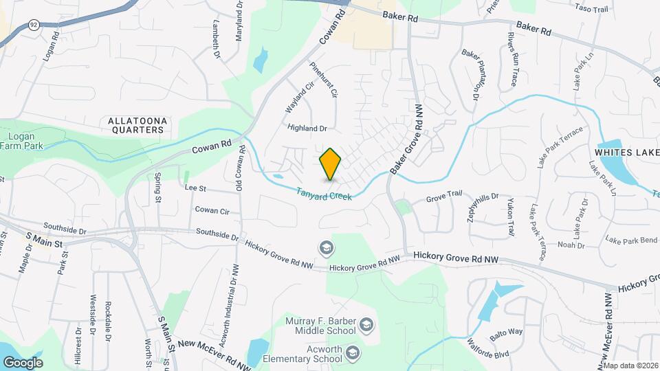 512 Windcroft Cir NW Map and Location Details