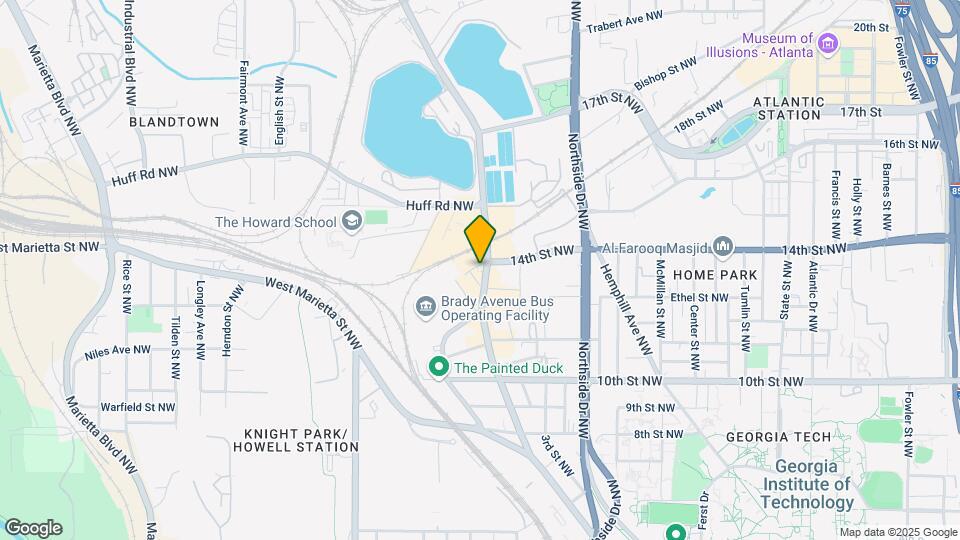 1100 Howell Mill Rd NW Map and Location Details
