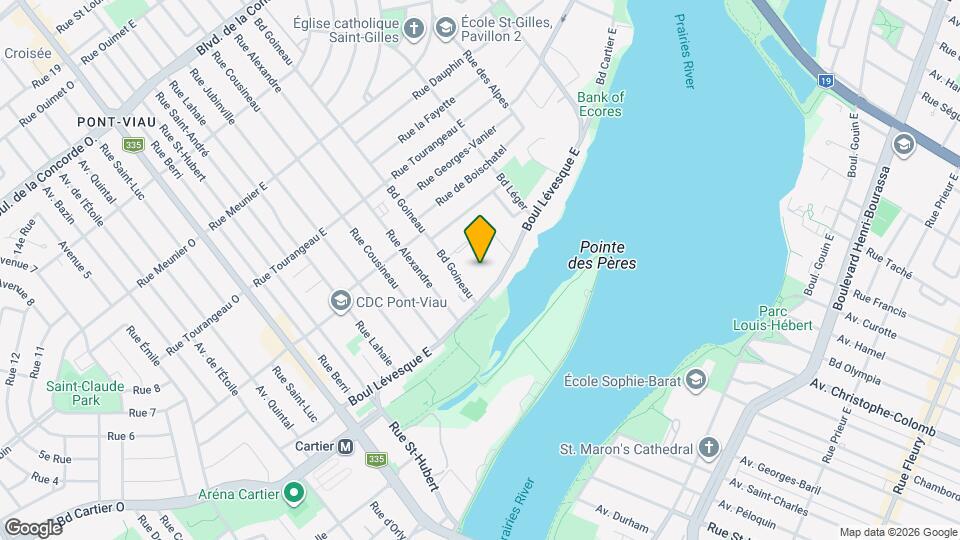 172 Lévesque Boul E Map and Location Details