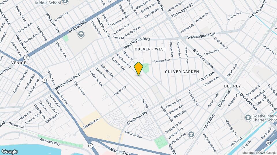 4211 Beethoven St Mapa y Detalles de la Ubicación