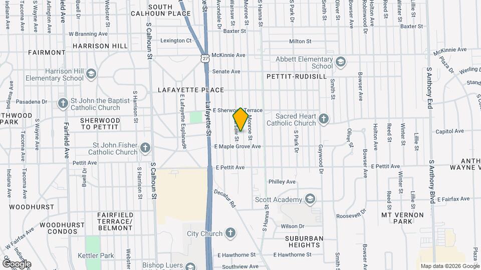 4711 Warsaw St Map and Location Details