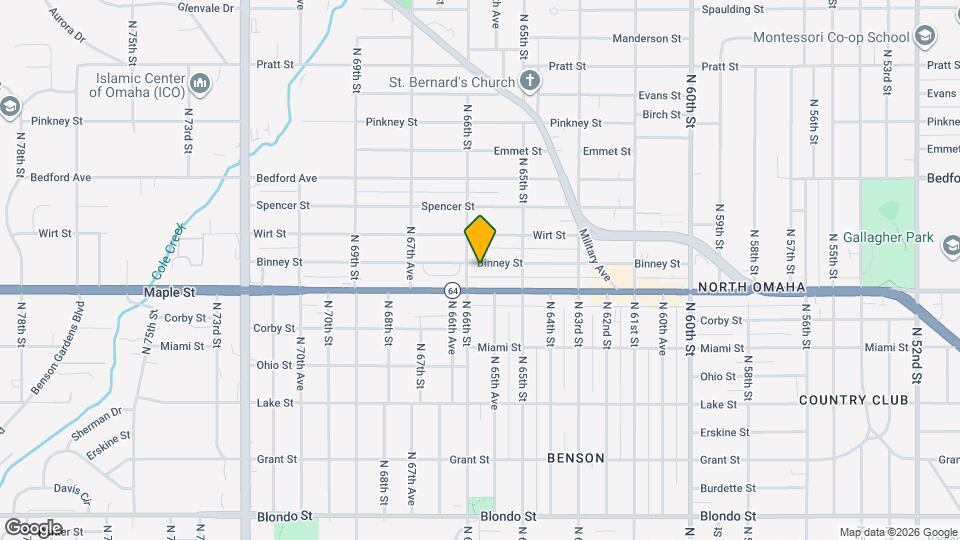 6539 Binney St Map and Location Details